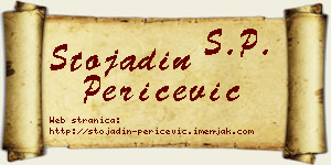 Stojadin Peričević vizit kartica